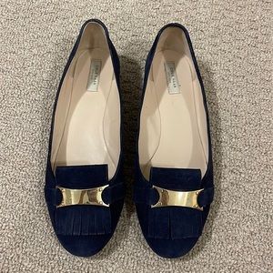 Navy blue suede Cole Haan loafers size 8.5